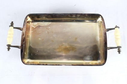 Lot of 4 Misc. Silver Plated Trays