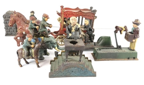 Lot of Childrens Cast Iron Toys