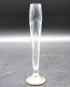 Vintage Duchin Creation Crystal Sterling Vase
