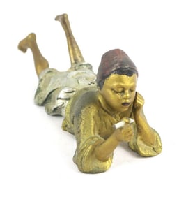 Cast Iron Figurine of Young Girl