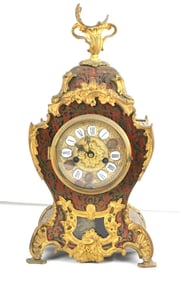 20th C. French Bronze Mounted Boulle Clock