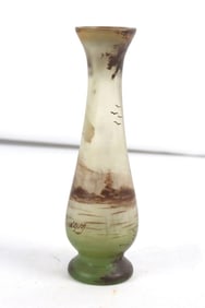 Signed Peynaud Opulescent Glass Vase