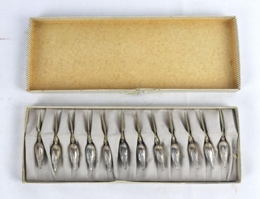 12 Pc. Vintage Sterling Silver Corn Holders
