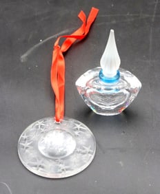 Pair of Lalique and Swarovski Crystal Trinkets