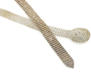 7 Row Rhinestone Belt