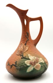 Large Roseville Pottery Magnolia Pitcher