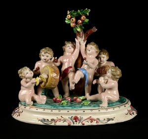Italian Porcelain Figural Group