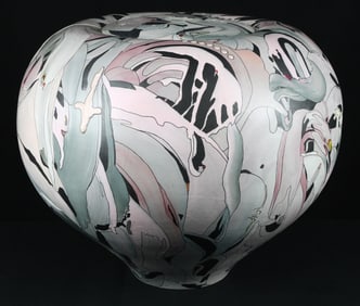 Large Joe Monk Ceramic Covered Pot