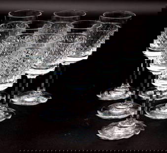6 Pc. Sevres Cut Crystal Cordial Set: 6 Pc. Sevres France Cut Crystal Cordial Set. Measures approx. - 4 1/4&#34; high x 1 1/2&#34; diameter.  1-29-25, located ? picture room, A-3 ? Have a similar item to sell? Contact