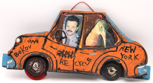 Konstantin Bokov (Ukrainian, b.1940) "New York Cab" Folk Art