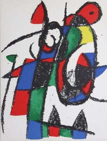 After Joan Miro "Originale II" Color Lithograph