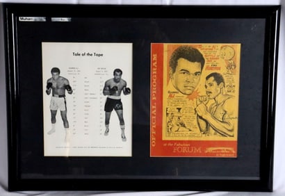 Muhammad Ali and Ken Norton Signed Framed Memorabilia