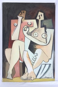 After Pablo Picasso Oil Painting on Canvas
