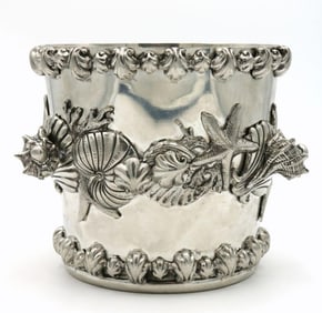 Richard Cipolla Pewter "Nautilus" Wine Cooler