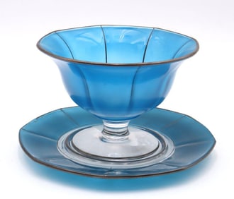 Vintage Champagne Sherbet Glass Dish