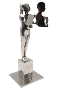 Ernest Trova (American, 1927-2009) "Radical Cut Figure" Sculpture