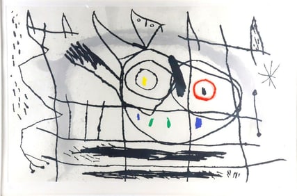 Joan Miro "Couple D'Oiseaux II" Aquatint and Etching