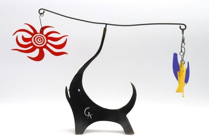 After Alexander Calder (American, 1898-1976) "L' Elephant Noir" Sculpture