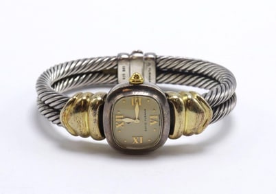 David Yurman 14Kt & Sterling Silver Ladies Watch