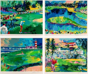 LeRoy Neiman "Big Time Golf" Serigraph Suite