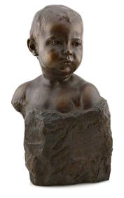 Attr. to Mariano Benlliure y Gil (Spanish, 1862-1947) Bronze Bust