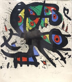Joan Miro "Agora I" Lithograph in Colors