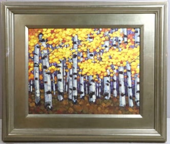 Jeff Sojka "Finding Gold" Oil Painting on Canvas