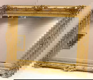 Large 19th Century XV-Style Mirror
