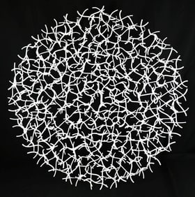 Matt Devine "The Road" Steel with Powdercoat Wall Sculpture