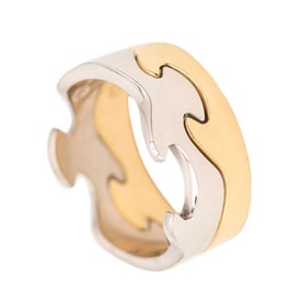 Nina Koppel for Georg Jensen 18Kt Fusion Puzzle Duo Rings