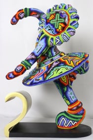 Rick Wolfryd "Love Staying in Touch" Beaded Sculpture