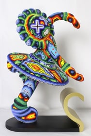 Rick Wolfryd "Love Staying in Touch" Beaded Sculpture