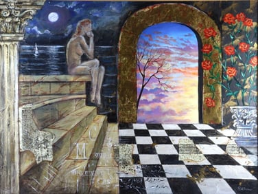 Solomon Rabinowitsch (American, b.1961) Mixed Media Painting
