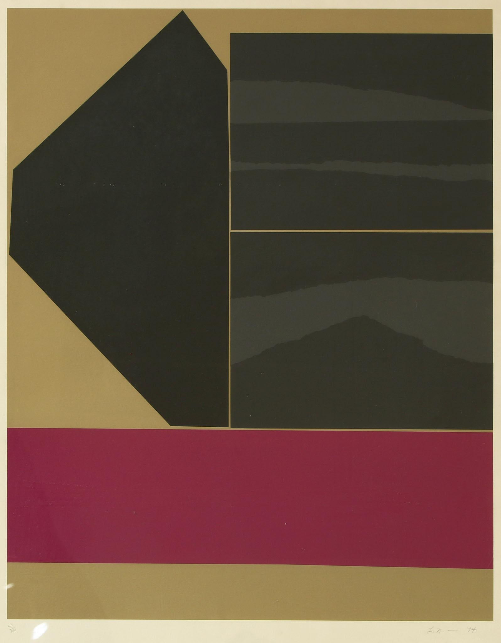 Louise Nevelson (American, 1899-1988) "1974" Screenprint (1 of 5)