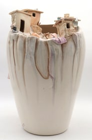 Janet Haefner Figural Pottery Vase