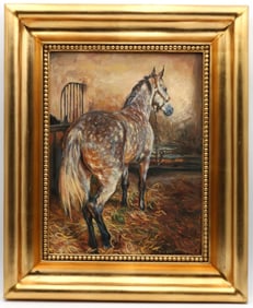 Jan Pawlowski "Horse" Oil Painting on Canvas