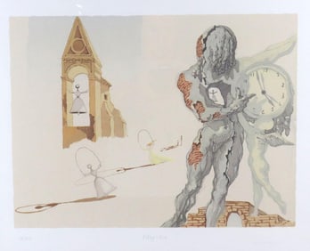 Salvador Dali (Spanish, 1904-1989) "Fifty-Six" Lithograph