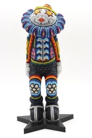 Rick Wolfryd "Head Count" Beaded Sculpture