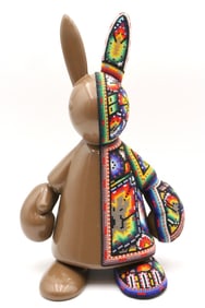 Rick Wolfryd "Bunny Love Series" Beaded Sculpture