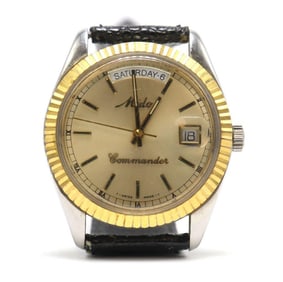 Rare Mido Commander President Automatic Wristwatch