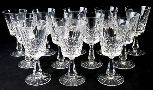 12 Pc. Waterford "Kenmare" Crystal Water Goblets: 12 Pc. Waterford &#34;Kenmare&#34; Crystal Water Goblets. Measurement Approx.- 6 3/4&#34;H X 3 1/4&#34;D. Please note- One glass has a chip on the rim. ??? Have a similar item to sell? Contact us at i