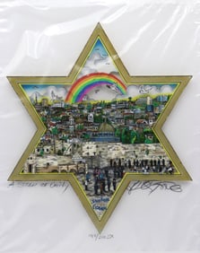 Charles Fazzino "A Star of Unity" 3-D Serigraph
