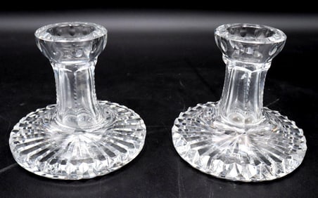 Pair of Waterford Crystal Candlesticks