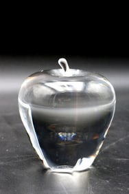 Steuben Apple Crystal Paperweight