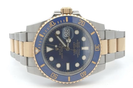 Rolex "Submariner" Two-Tone Date Wristwatch