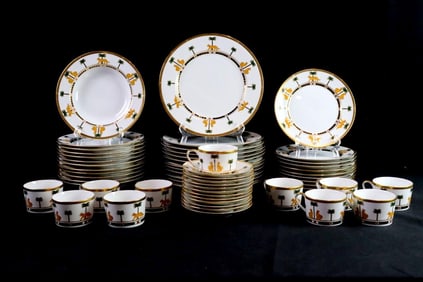 57 Pc. Christian Dior "Casablanca" Porcelain China Set
