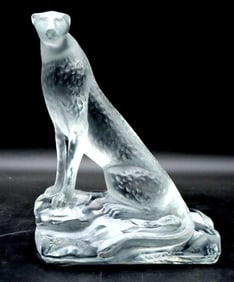 Lalique "Tancrede" Crystal Lamp/Sculpture