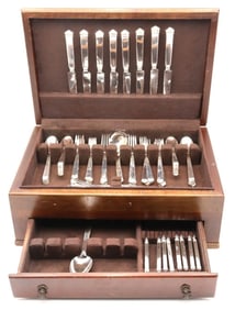 67 Pc. Tiffany & Co. "Hampton" Dinner Size Sterling Flatware Set