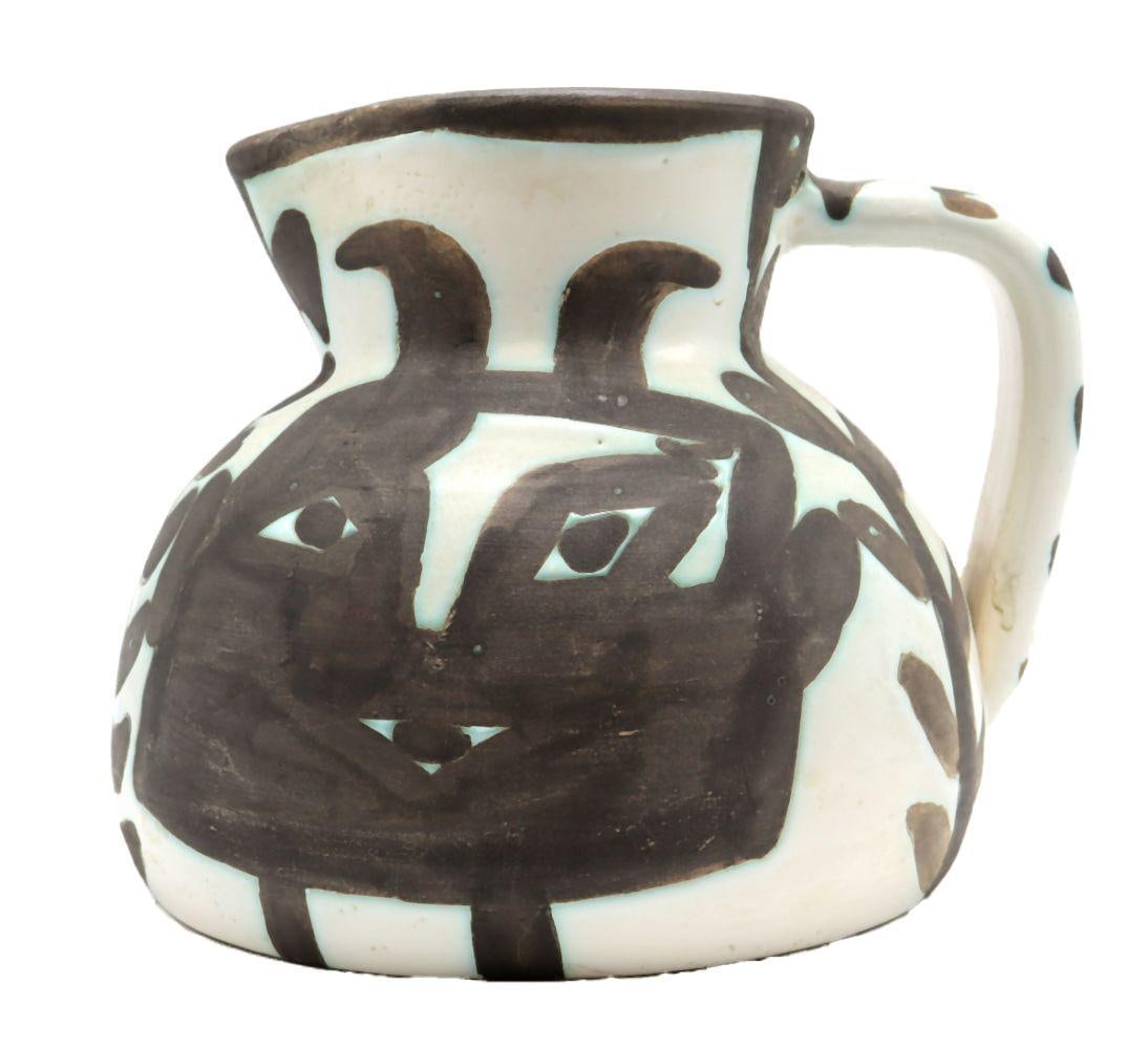 Pablo Picasso "Pichet Tete Carree" Ceramic Pitcher (1 of 12)