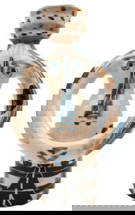 Pablo Picasso "Lampe Femme" Ceramic Vase: Pablo Picasso (Spanish, 1881-1973) "Lampe Femme" (Woman Lamp) Ceramic Vase. Measures approx. - 11 1/4" high x 6 3/4" wide x 4 3/4" deep. Numbered - 104/200. Reference - A.R. 298. White earthenware